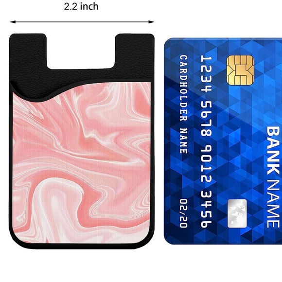 Unicorn No Regrets Silicone Phone Wallet Card Holder Silica Gel Pocket - Picture 4 of 5